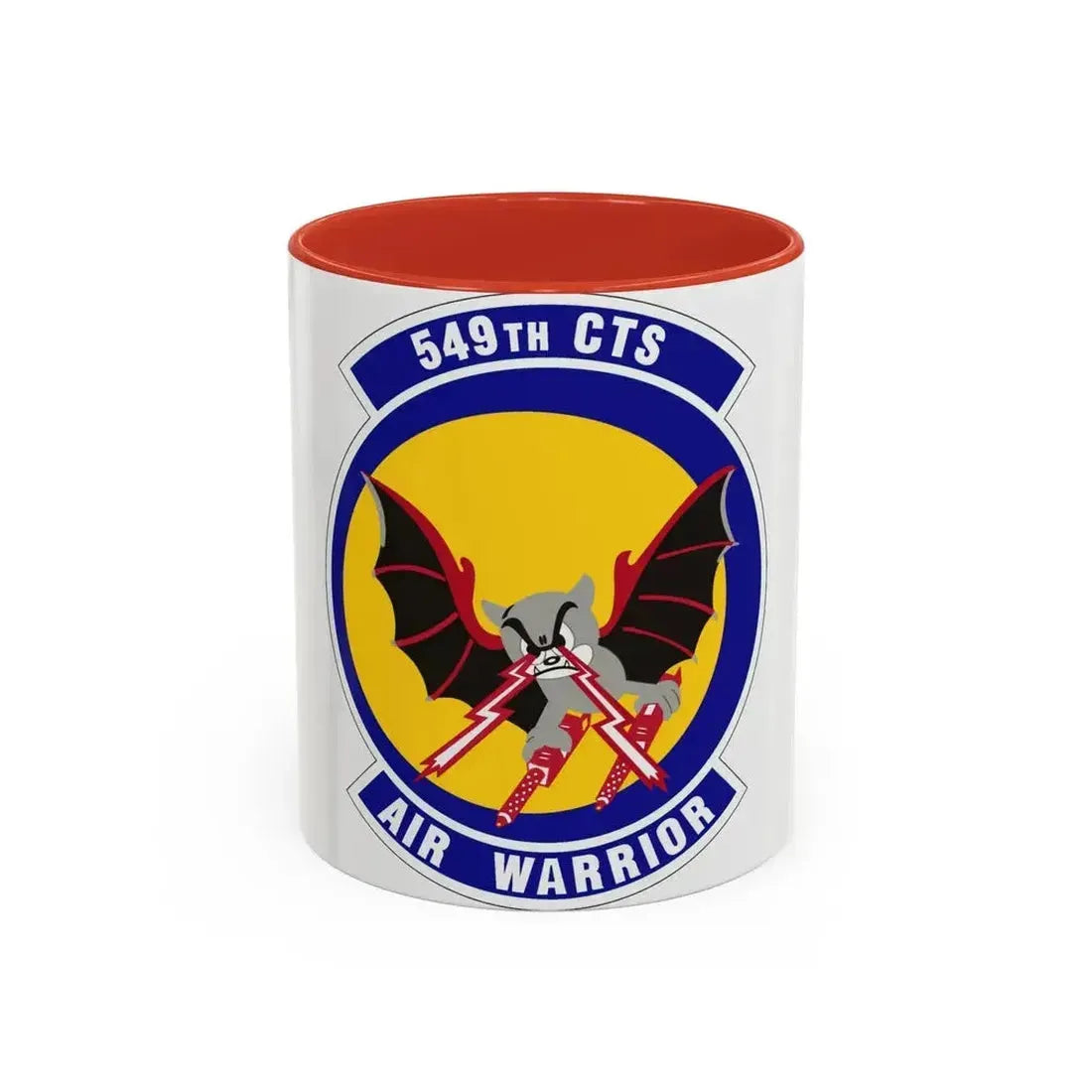 549th Combat Training Squadron (U.S. Air Force) Accent Coffee Mug 11oz Red - Go Mug Yourself