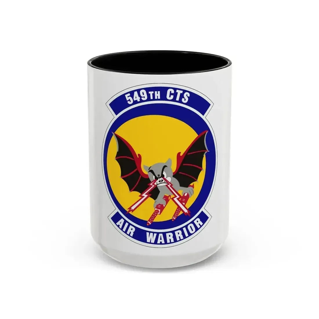 549th Combat Training Squadron (U.S. Air Force) Accent Coffee Mug 15oz Black - Go Mug Yourself