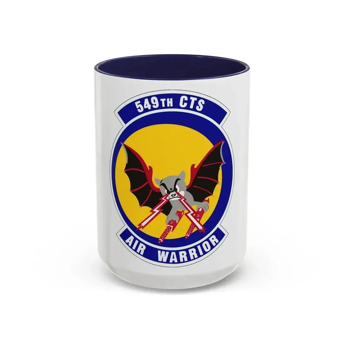 549th Combat Training Squadron (U.S. Air Force) Accent Coffee Mug 15oz Navy - Go Mug Yourself