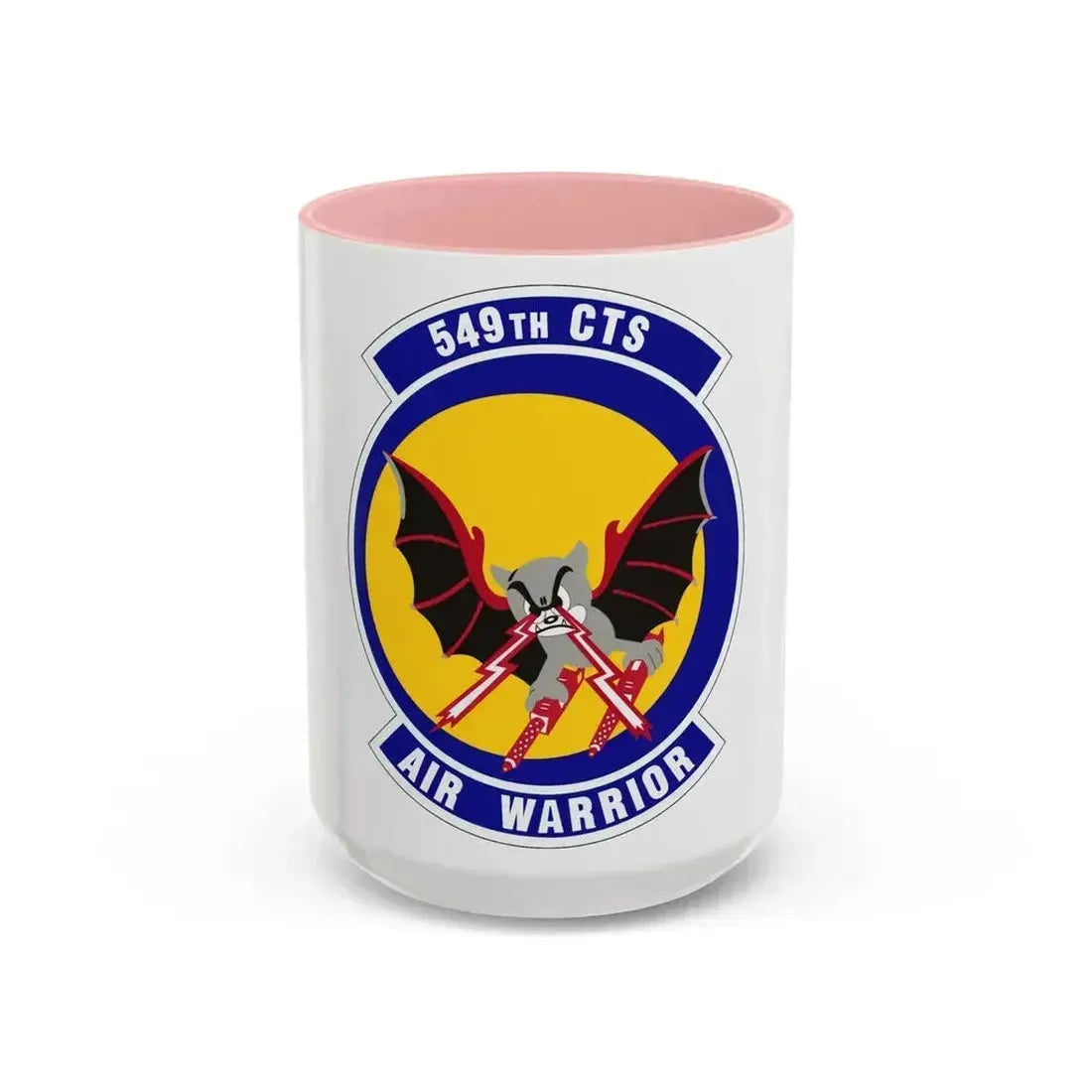549th Combat Training Squadron (U.S. Air Force) Accent Coffee Mug 15oz Pink - Go Mug Yourself