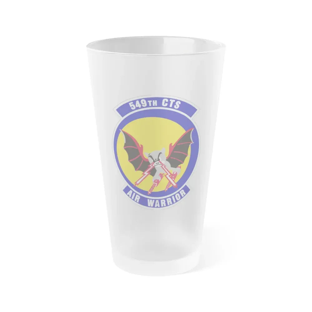 549th Combat Training Squadron (U.S. Air Force) Frosted Pint Glass 16oz 16oz Frosted - Go Mug Yourself