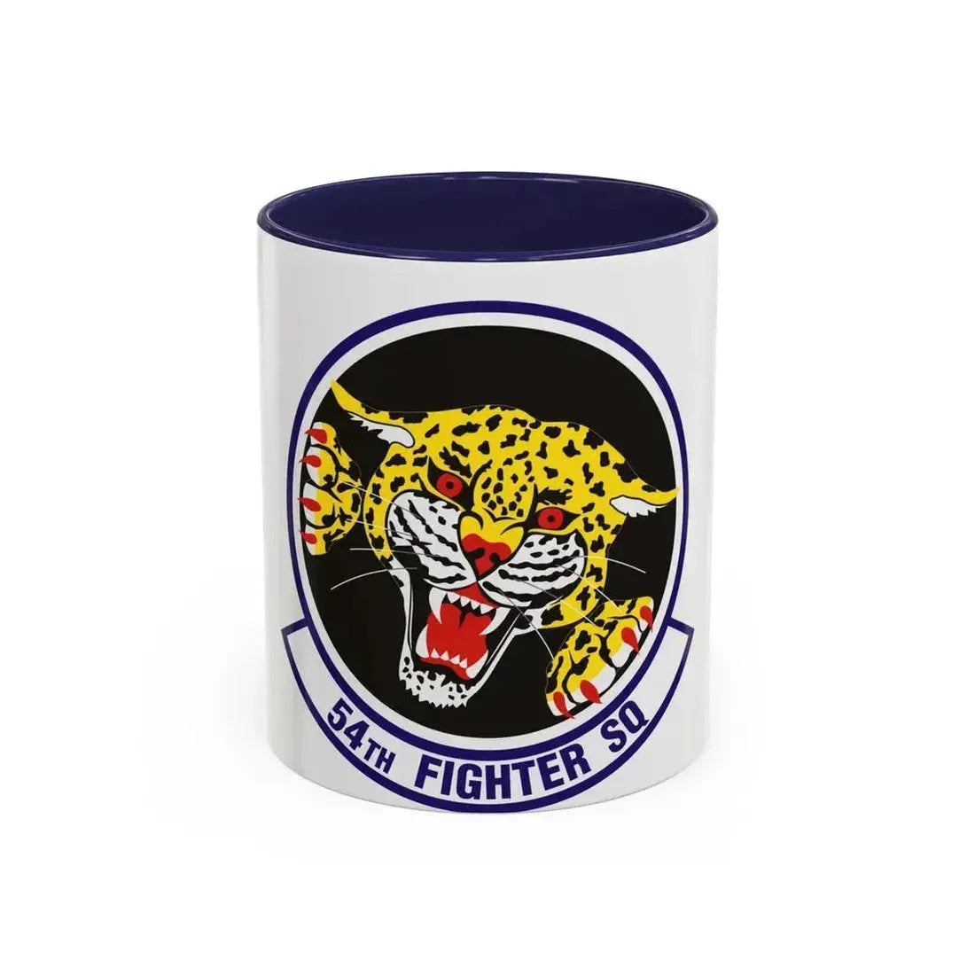 54th Fighter Squadron (U.S. Air Force) Accent Coffee Mug 11oz Navy - Go Mug Yourself