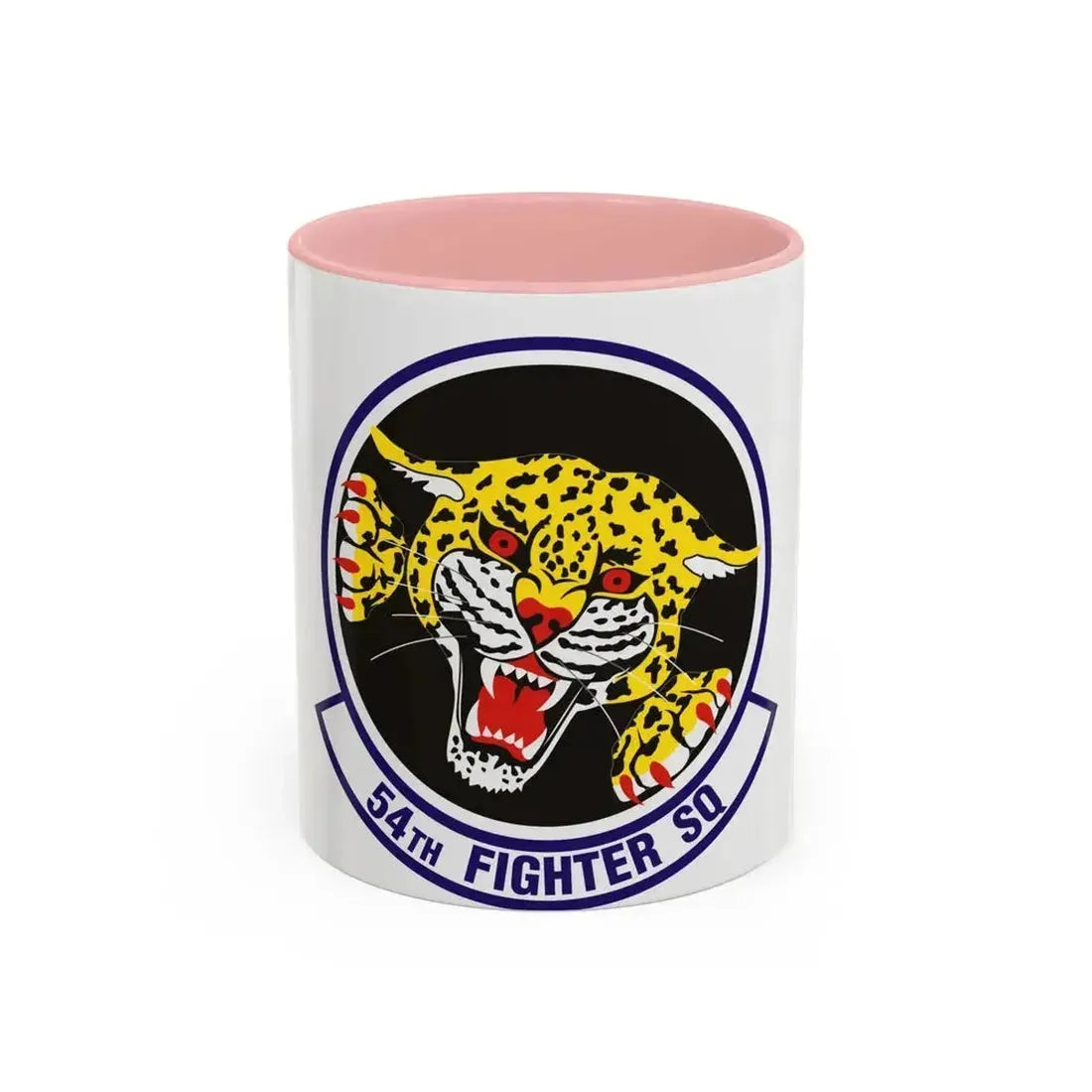 54th Fighter Squadron (U.S. Air Force) Accent Coffee Mug 11oz Pink - Go Mug Yourself