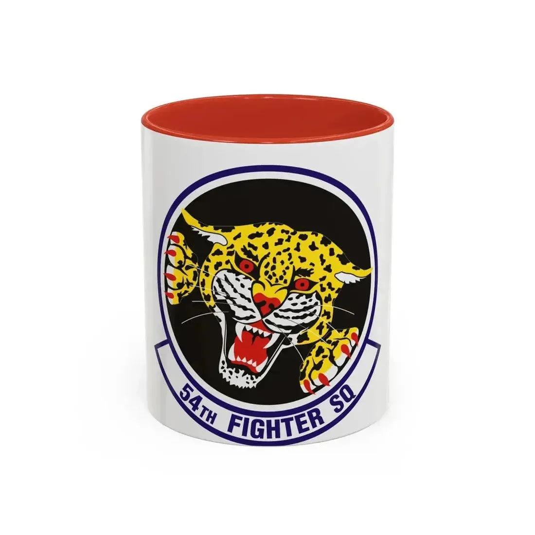 54th Fighter Squadron (U.S. Air Force) Accent Coffee Mug 11oz Red - Go Mug Yourself