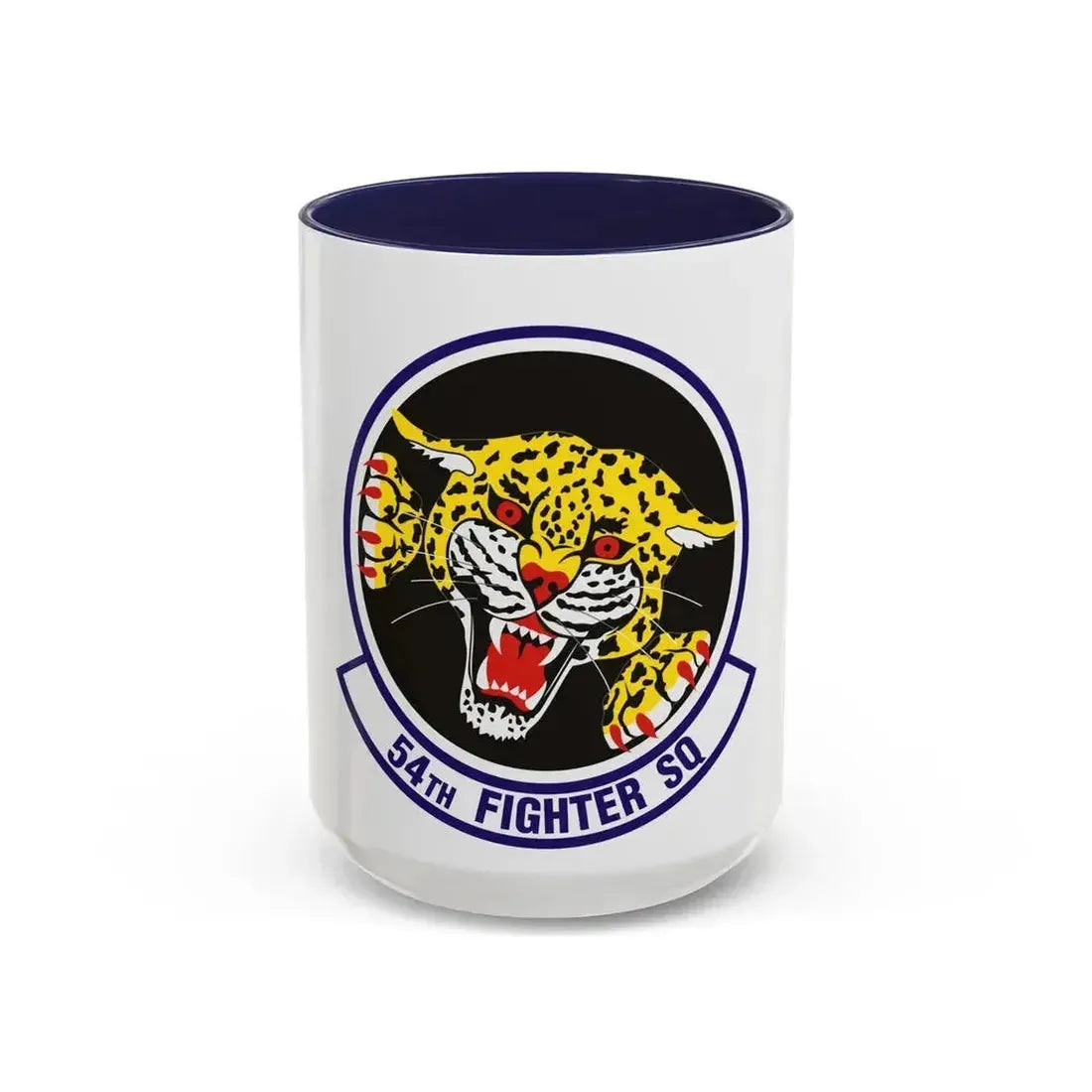 54th Fighter Squadron (U.S. Air Force) Accent Coffee Mug 15oz Navy - Go Mug Yourself