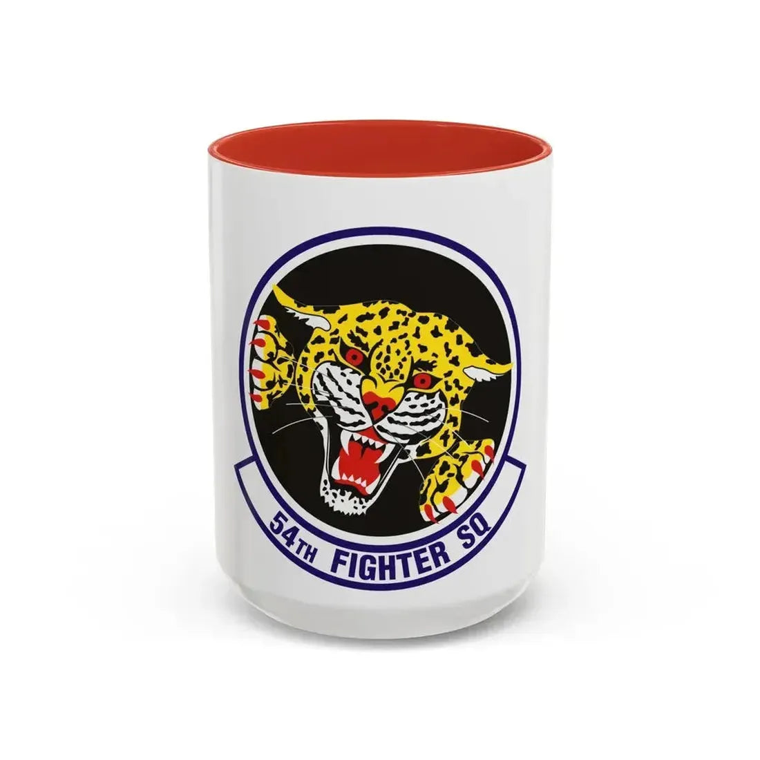 54th Fighter Squadron (U.S. Air Force) Accent Coffee Mug 15oz Red - Go Mug Yourself