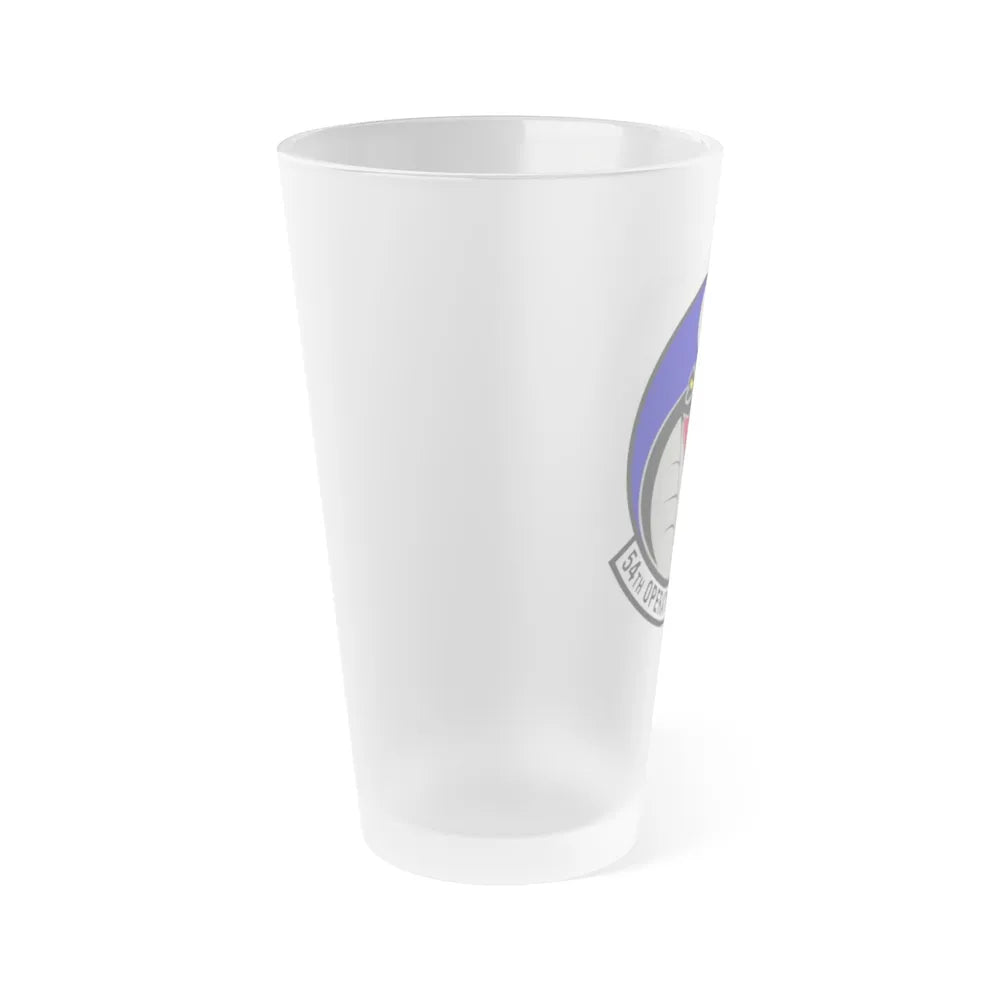 54th Operations Support Squadron (U.S. Air Force) Frosted Pint Glass 16oz-Go Mug Yourself