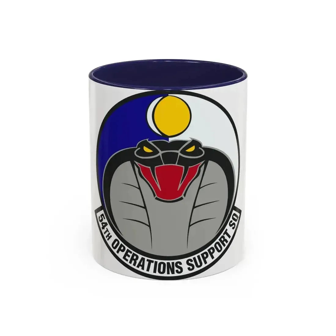 54th Operations Support Squadron (U.S. Air Force) Accent Coffee Mug 11oz Navy - Go Mug Yourself