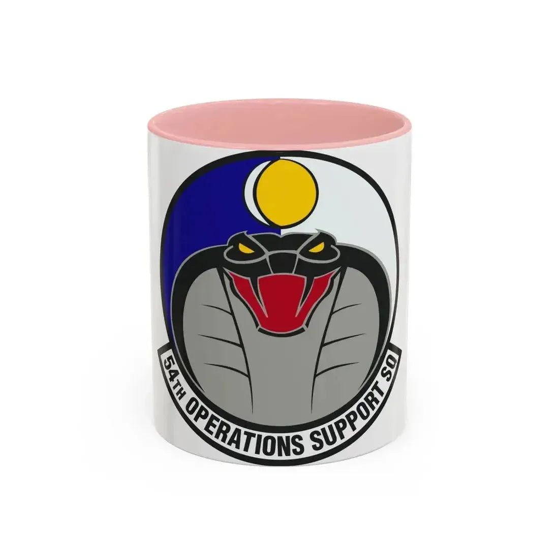 54th Operations Support Squadron (U.S. Air Force) Accent Coffee Mug 11oz Pink - Go Mug Yourself