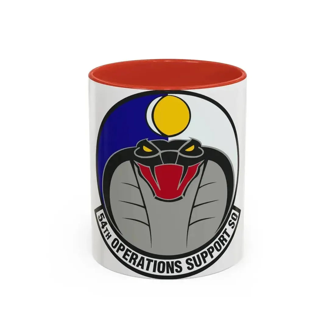 54th Operations Support Squadron (U.S. Air Force) Accent Coffee Mug 11oz Red - Go Mug Yourself