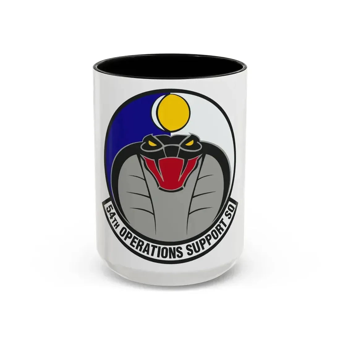 54th Operations Support Squadron (U.S. Air Force) Accent Coffee Mug 15oz Black - Go Mug Yourself