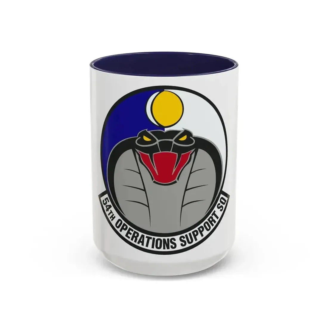 54th Operations Support Squadron (U.S. Air Force) Accent Coffee Mug 15oz Navy - Go Mug Yourself