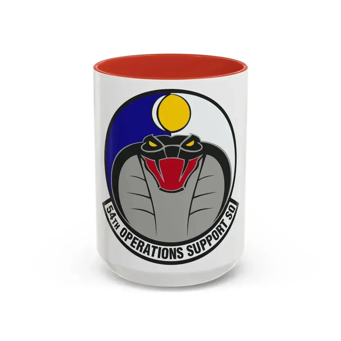 54th Operations Support Squadron (U.S. Air Force) Accent Coffee Mug 15oz Red - Go Mug Yourself