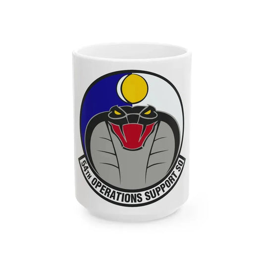 54th Operations Support Squadron (U.S. Air Force) White Coffee Mug 15oz - Go Mug Yourself