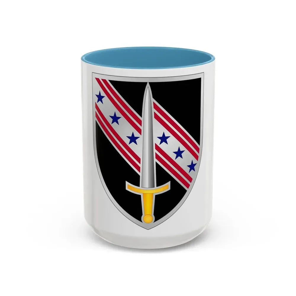 54th Security Force Assistance Brigade (U.S. Army) Accent Coffee Mug 15oz Light Blue - Go Mug Yourself