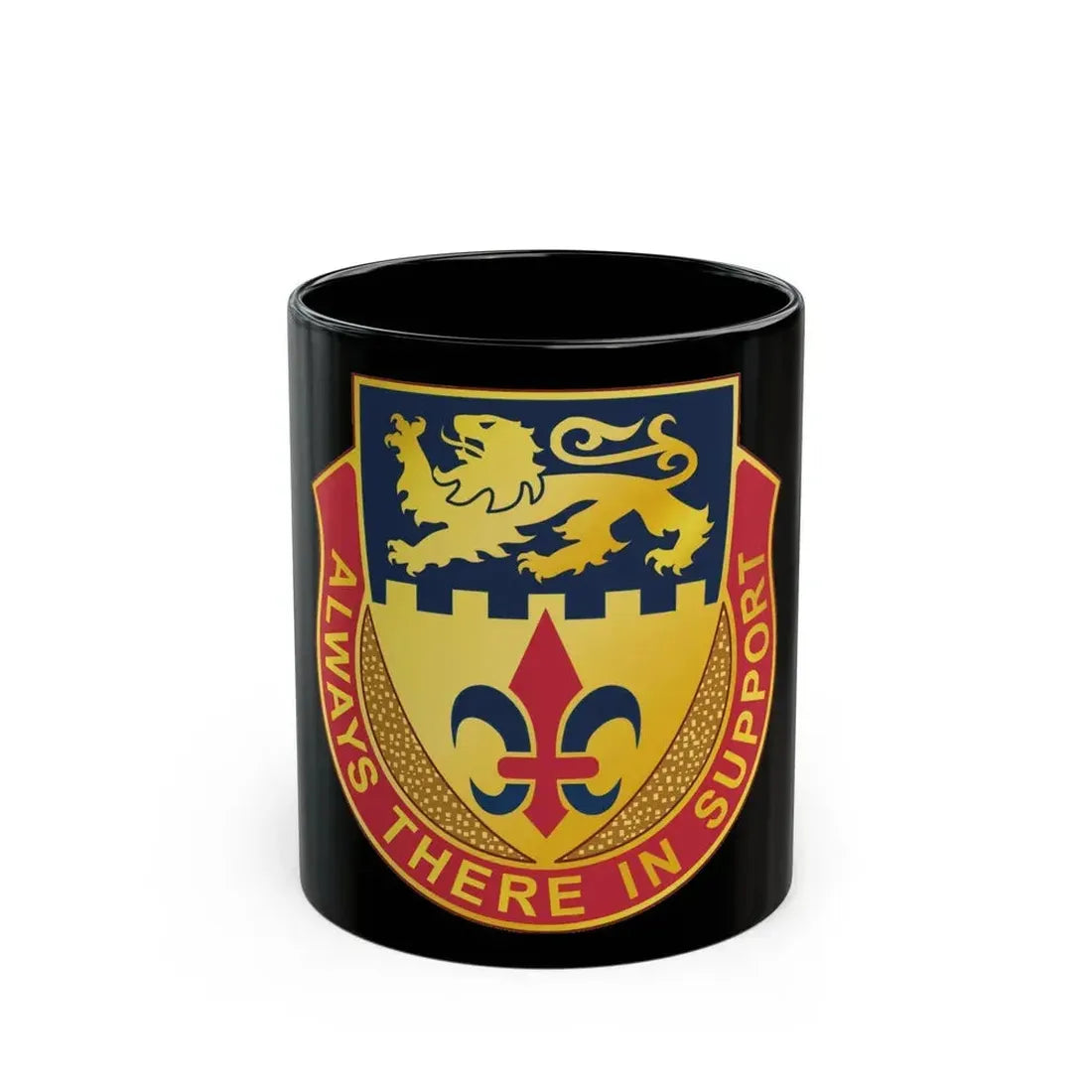 55 Personnel Services Battalion (U.S. Army) Black Coffee Mug 11oz - Go Mug Yourself