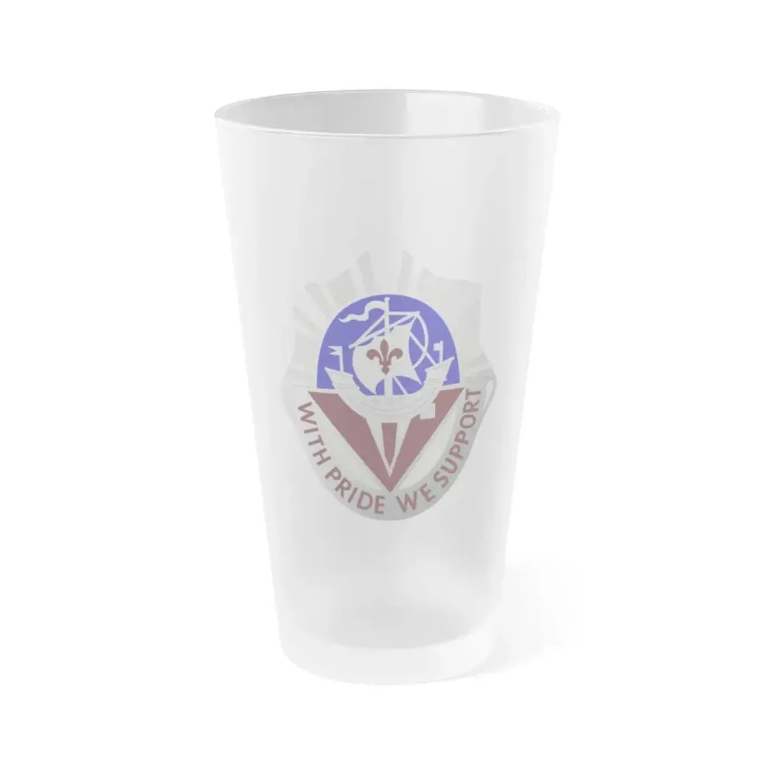 55 Surgical Hospital (U.S. Army) Frosted Pint Glass 16oz Default Title - Go Mug Yourself