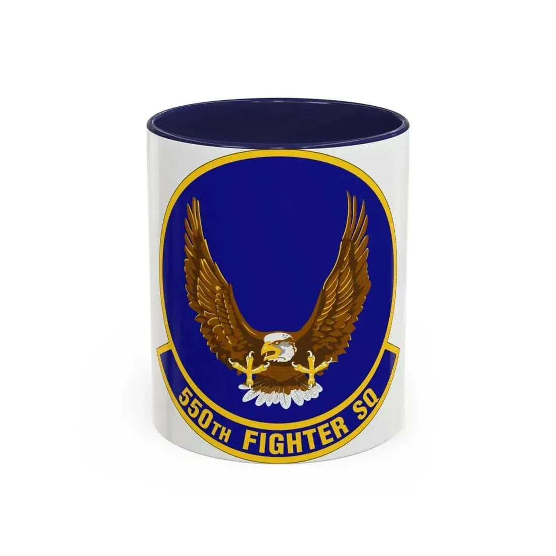550 Fighter Squadron AETC (U.S. Air Force) Accent Coffee Mug 11oz Navy - Go Mug Yourself
