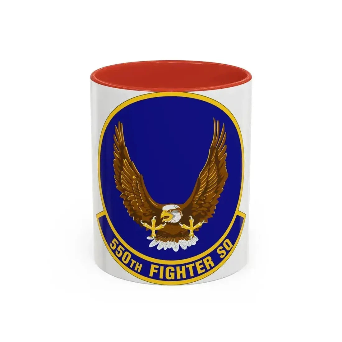 550 Fighter Squadron AETC (U.S. Air Force) Accent Coffee Mug 11oz Red - Go Mug Yourself