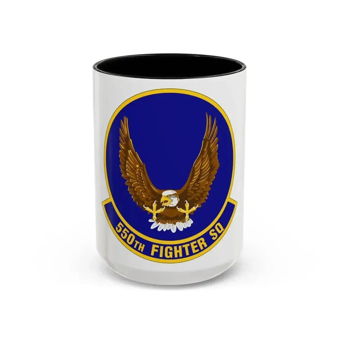 550 Fighter Squadron AETC (U.S. Air Force) Accent Coffee Mug 15oz Black - Go Mug Yourself