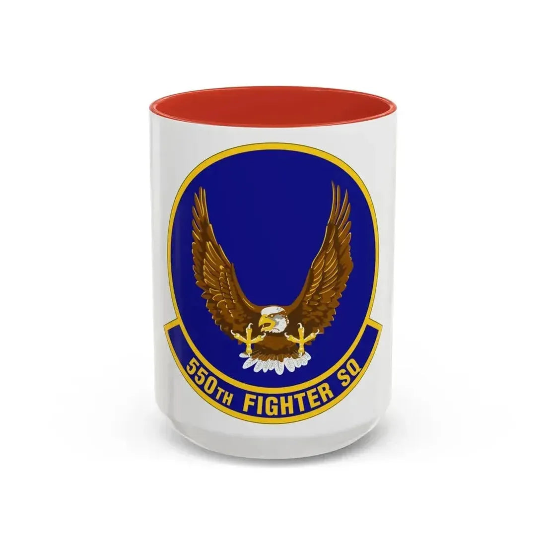 550 Fighter Squadron AETC (U.S. Air Force) Accent Coffee Mug 15oz Red - Go Mug Yourself