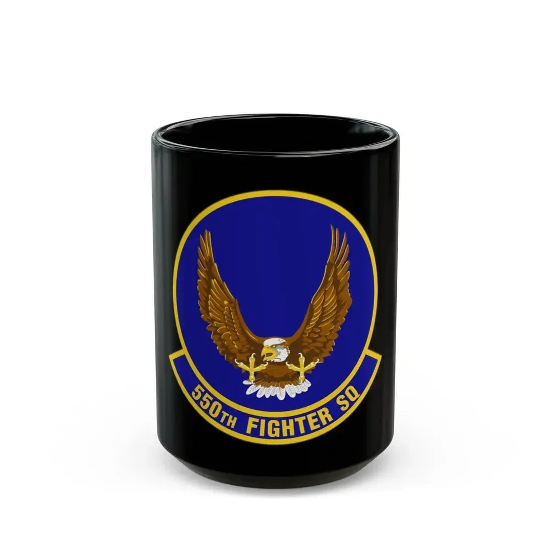 550 Fighter Squadron AETC (U.S. Air Force) Black Coffee Mug 15oz - Go Mug Yourself