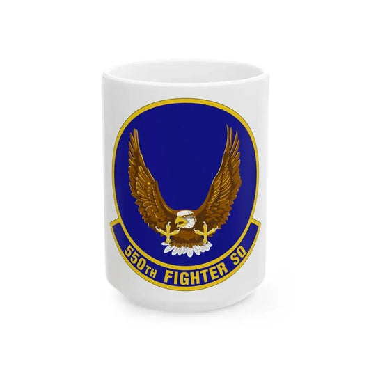 550 Fighter Squadron AETC (U.S. Air Force) White Coffee Mug 15oz - Go Mug Yourself