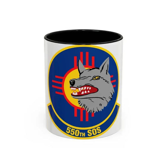 550 Special Operations Squadron AETC (U.S. Air Force) Accent Coffee Mug 11oz Black - Go Mug Yourself