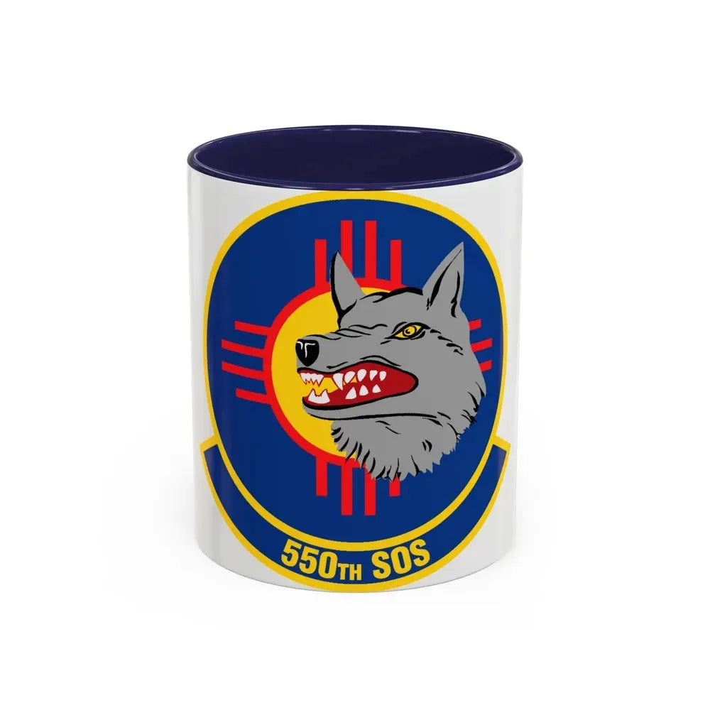 550 Special Operations Squadron AETC (U.S. Air Force) Accent Coffee Mug 11oz Navy - Go Mug Yourself