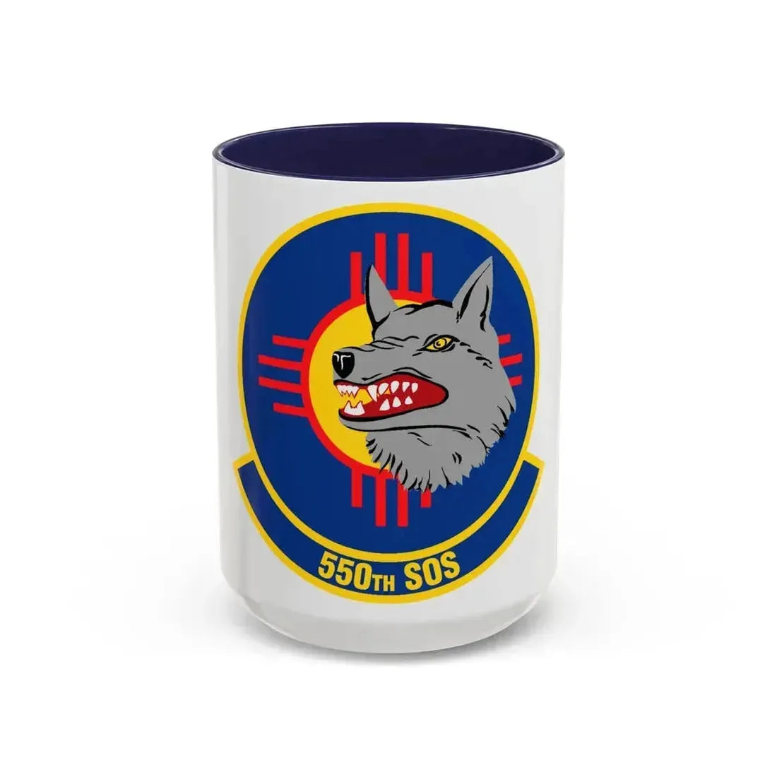 550 Special Operations Squadron AETC (U.S. Air Force) Accent Coffee Mug 15oz Navy - Go Mug Yourself