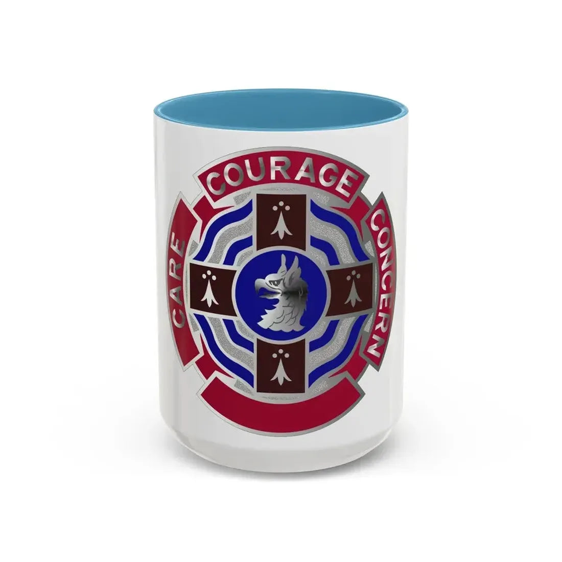 5501 US Hospital (U.S. Army) Accent Coffee Mug 15oz Light Blue - Go Mug Yourself