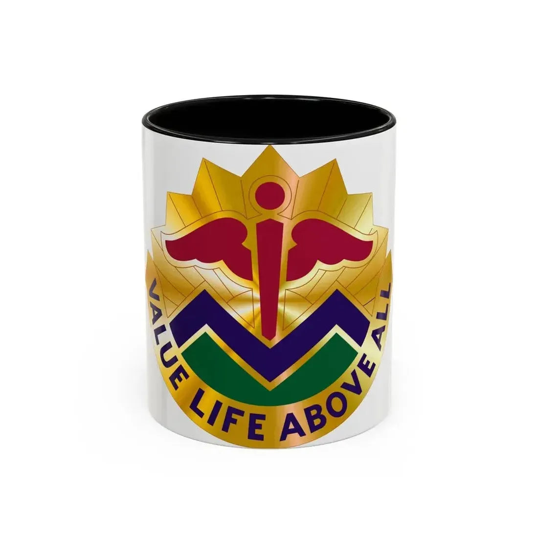 5502 US Hospital (U.S. Army) Accent Coffee Mug 11oz Black - Go Mug Yourself