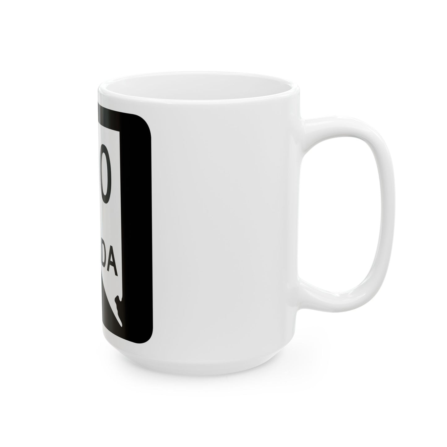Nevada 000 nopath (Nevada) (Road Sign) White Coffee Mug