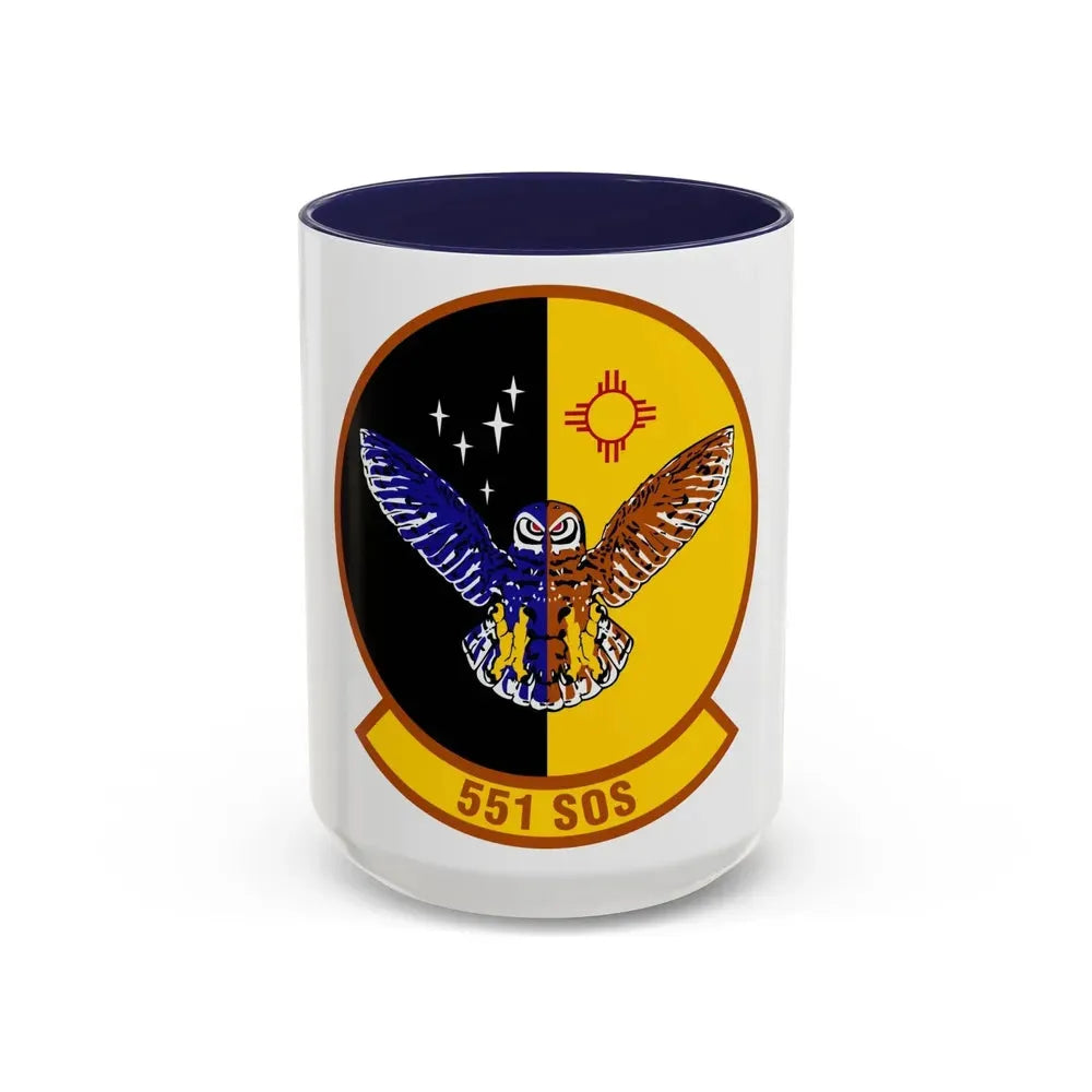 551 Special Operations Squadron (U.S. Air Force) Accent Coffee Mug 15oz Navy - Go Mug Yourself