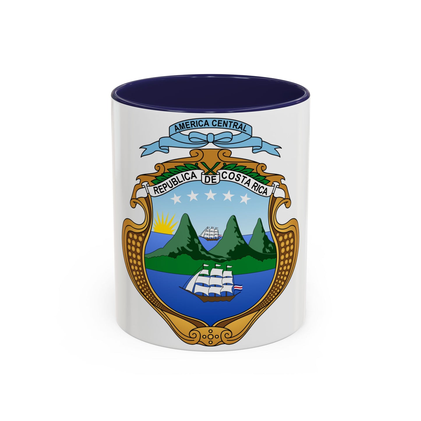 Coat of arms of Costa Rica (1906-1964) - Accent Coffee Mug