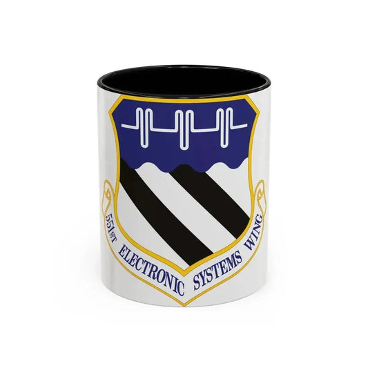 551st Electronic Systems Wing (U.S. Air Force) Accent Coffee Mug 11oz Black - Go Mug Yourself