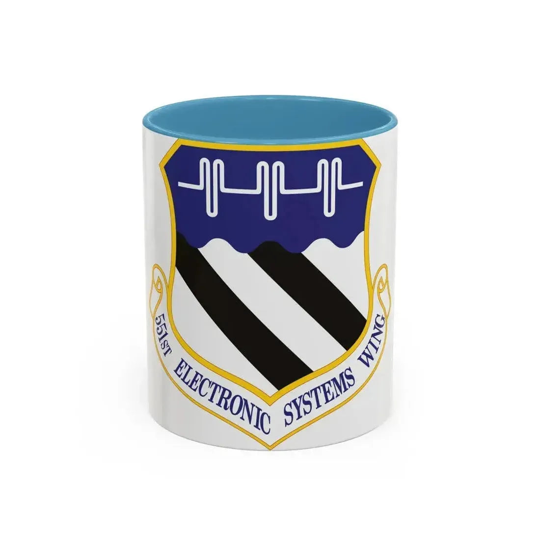 551st Electronic Systems Wing (U.S. Air Force) Accent Coffee Mug 11oz Light Blue - Go Mug Yourself