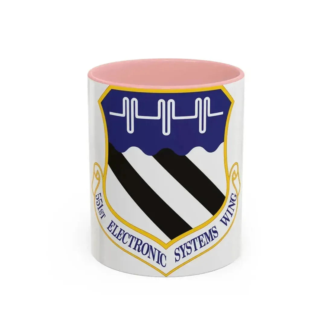 551st Electronic Systems Wing (U.S. Air Force) Accent Coffee Mug 11oz Pink - Go Mug Yourself