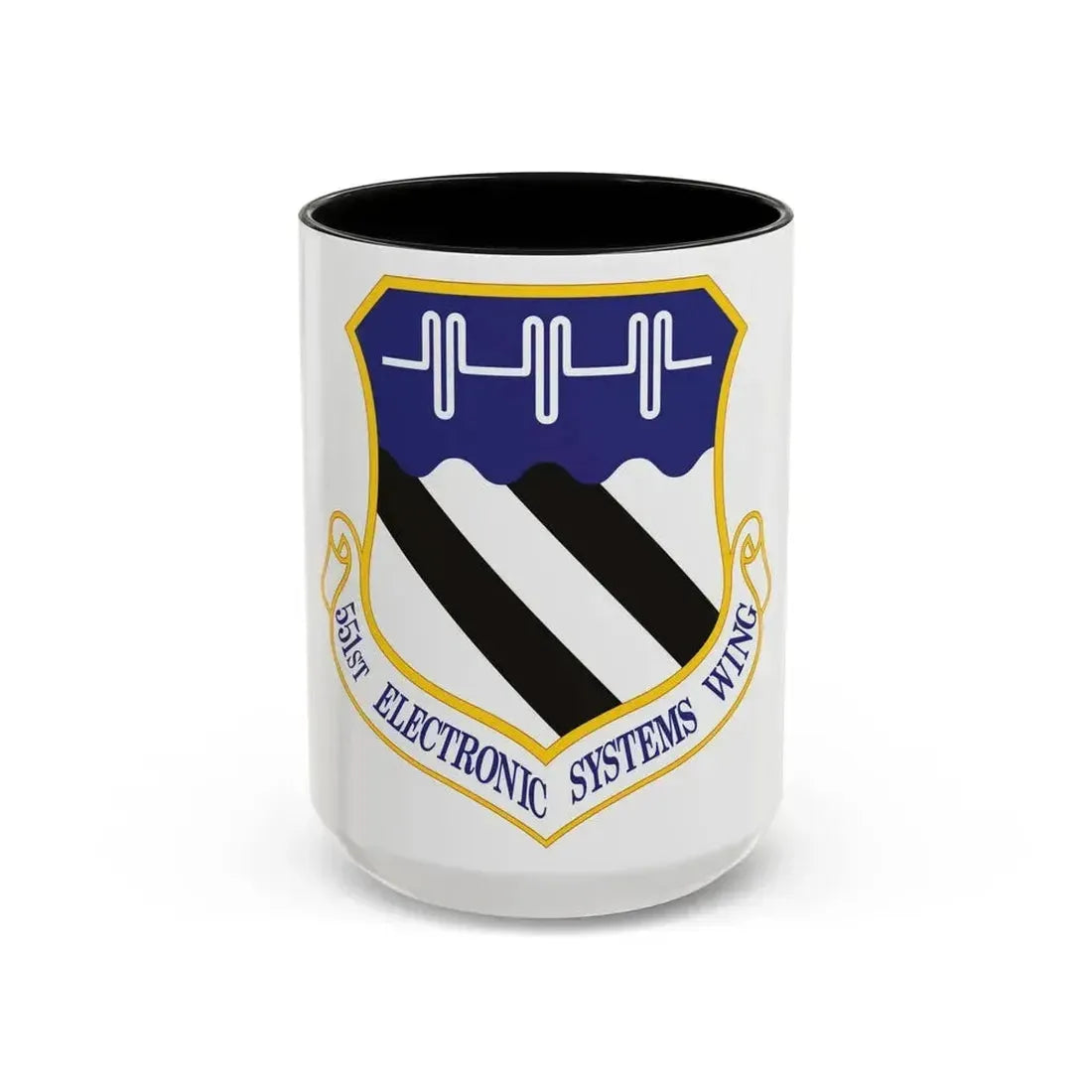 551st Electronic Systems Wing (U.S. Air Force) Accent Coffee Mug 15oz Black - Go Mug Yourself