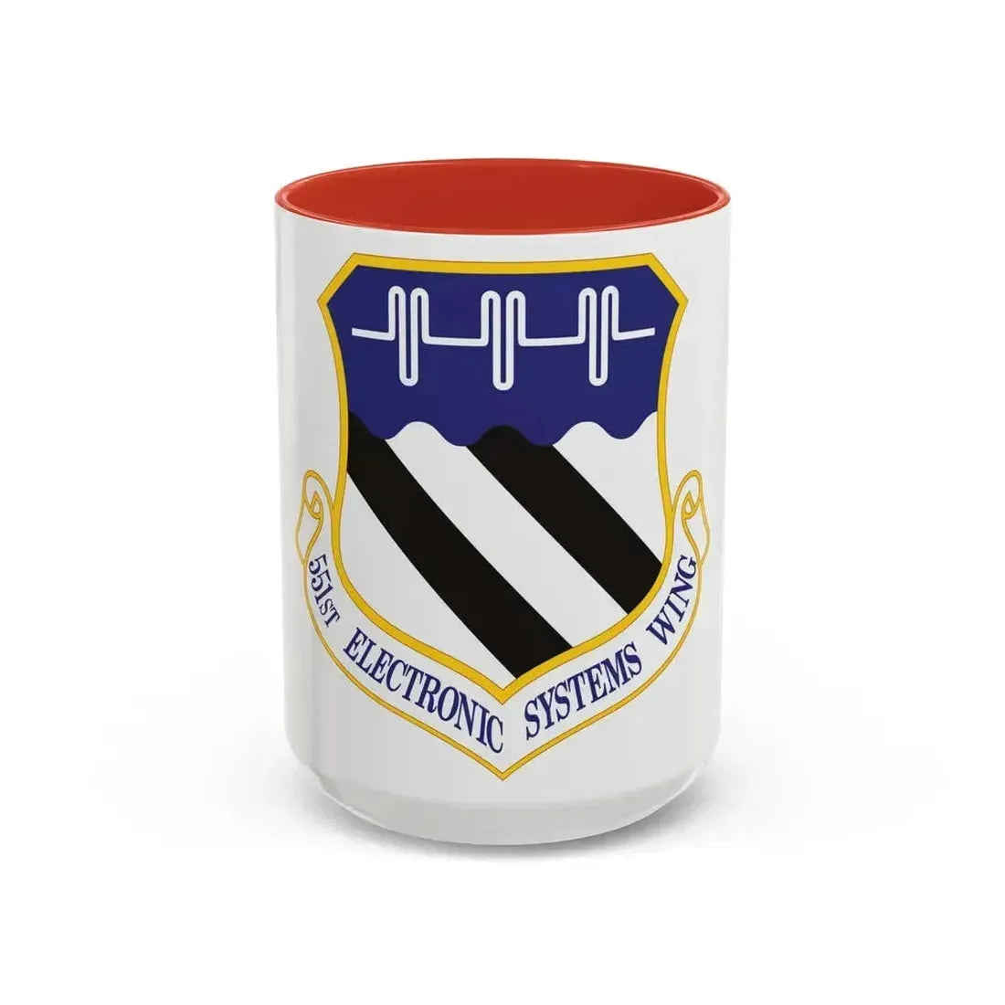 551st Electronic Systems Wing (U.S. Air Force) Accent Coffee Mug 15oz Red - Go Mug Yourself