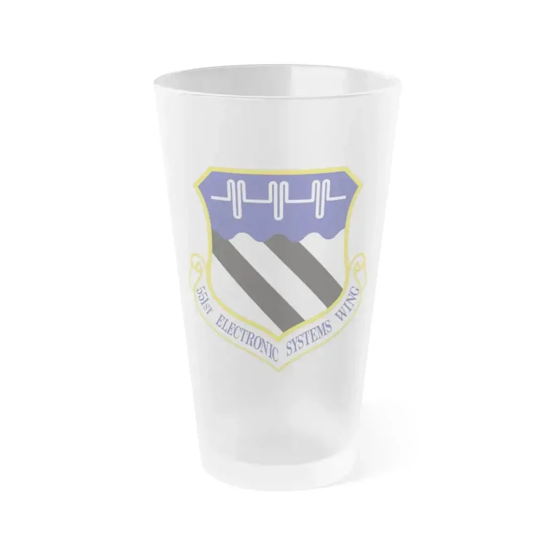 551st Electronic Systems Wing (U.S. Air Force) Frosted Pint Glass 16oz 16oz Frosted - Go Mug Yourself