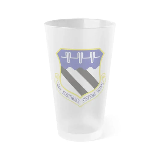 551st Electronic Systems Wing (U.S. Air Force) Frosted Pint Glass 16oz 16oz Frosted - Go Mug Yourself