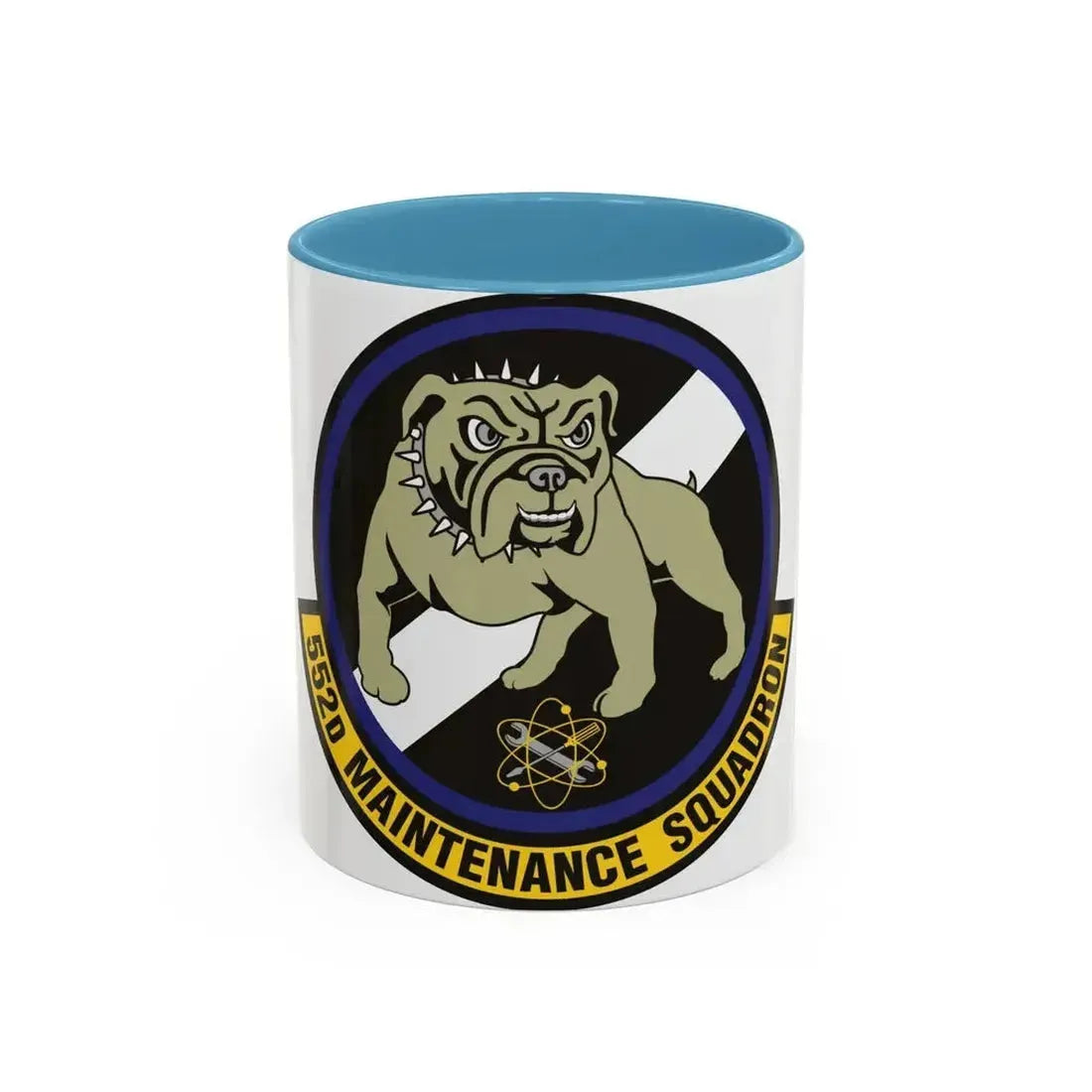 552 Maintenance Squadron ACC (U.S. Air Force) Accent Coffee Mug 11oz Light Blue - Go Mug Yourself