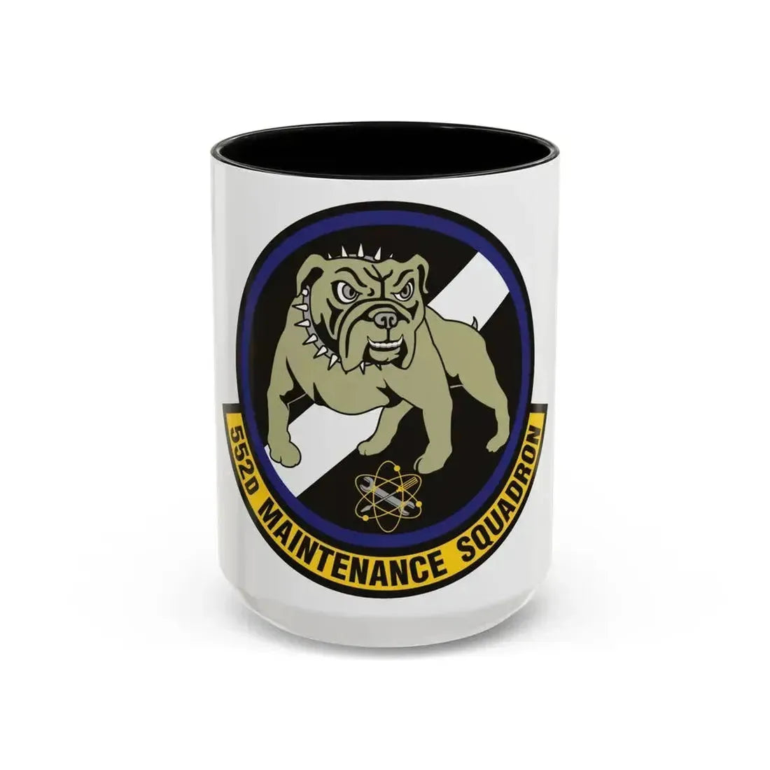 552 Maintenance Squadron ACC (U.S. Air Force) Accent Coffee Mug 15oz Black - Go Mug Yourself
