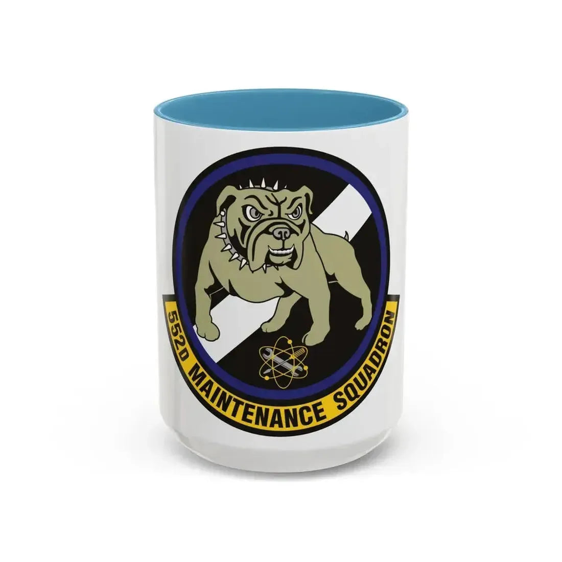 552 Maintenance Squadron ACC (U.S. Air Force) Accent Coffee Mug 15oz Light Blue - Go Mug Yourself