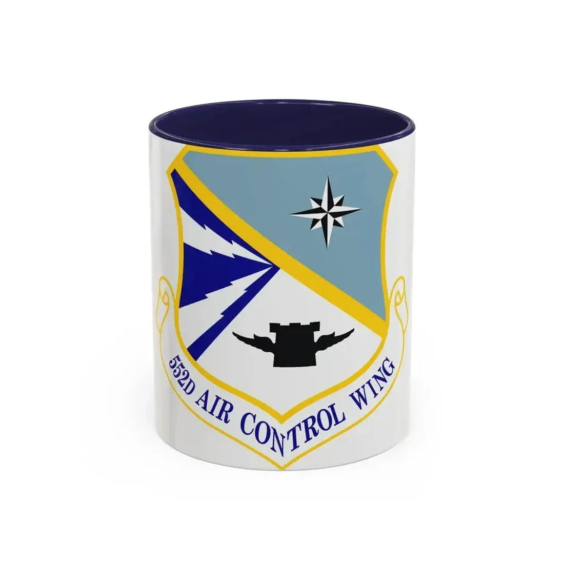 552d Air Control Wing (U.S. Air Force) Accent Coffee Mug 11oz Navy - Go Mug Yourself