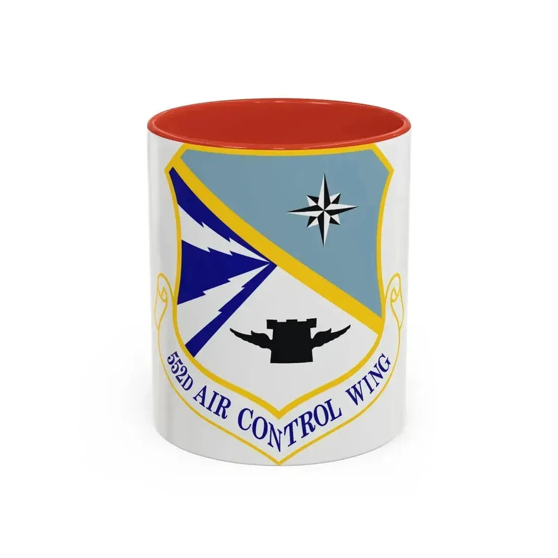 552d Air Control Wing (U.S. Air Force) Accent Coffee Mug 11oz Red - Go Mug Yourself
