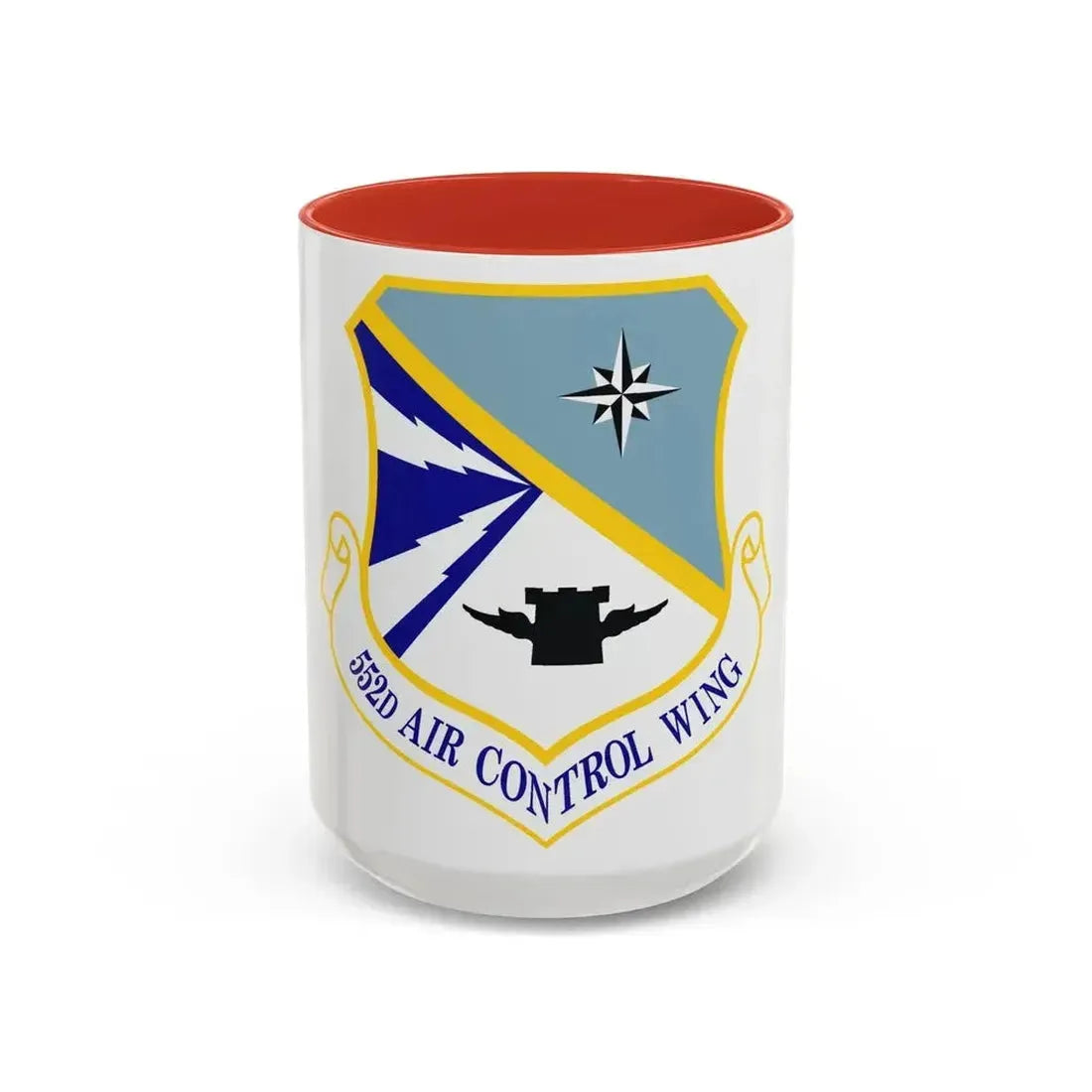 552d Air Control Wing (U.S. Air Force) Accent Coffee Mug 15oz Red - Go Mug Yourself