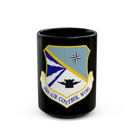 552d Air Control Wing (U.S. Air Force) Black Coffee Mug 15oz - Go Mug Yourself