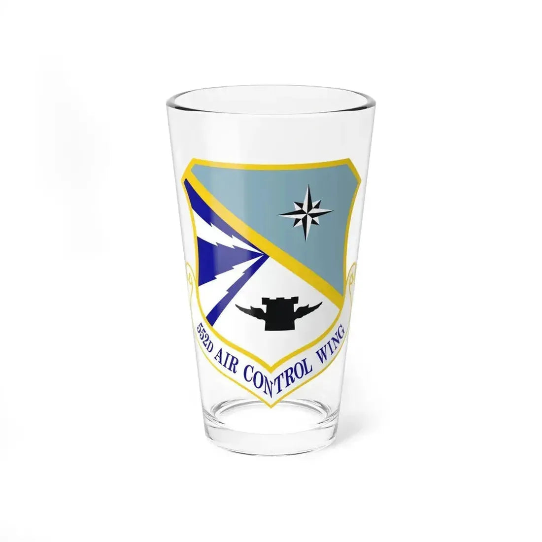 552d Air Control Wing (U.S. Air Force) Pint Glass 16oz 16oz - Go Mug Yourself